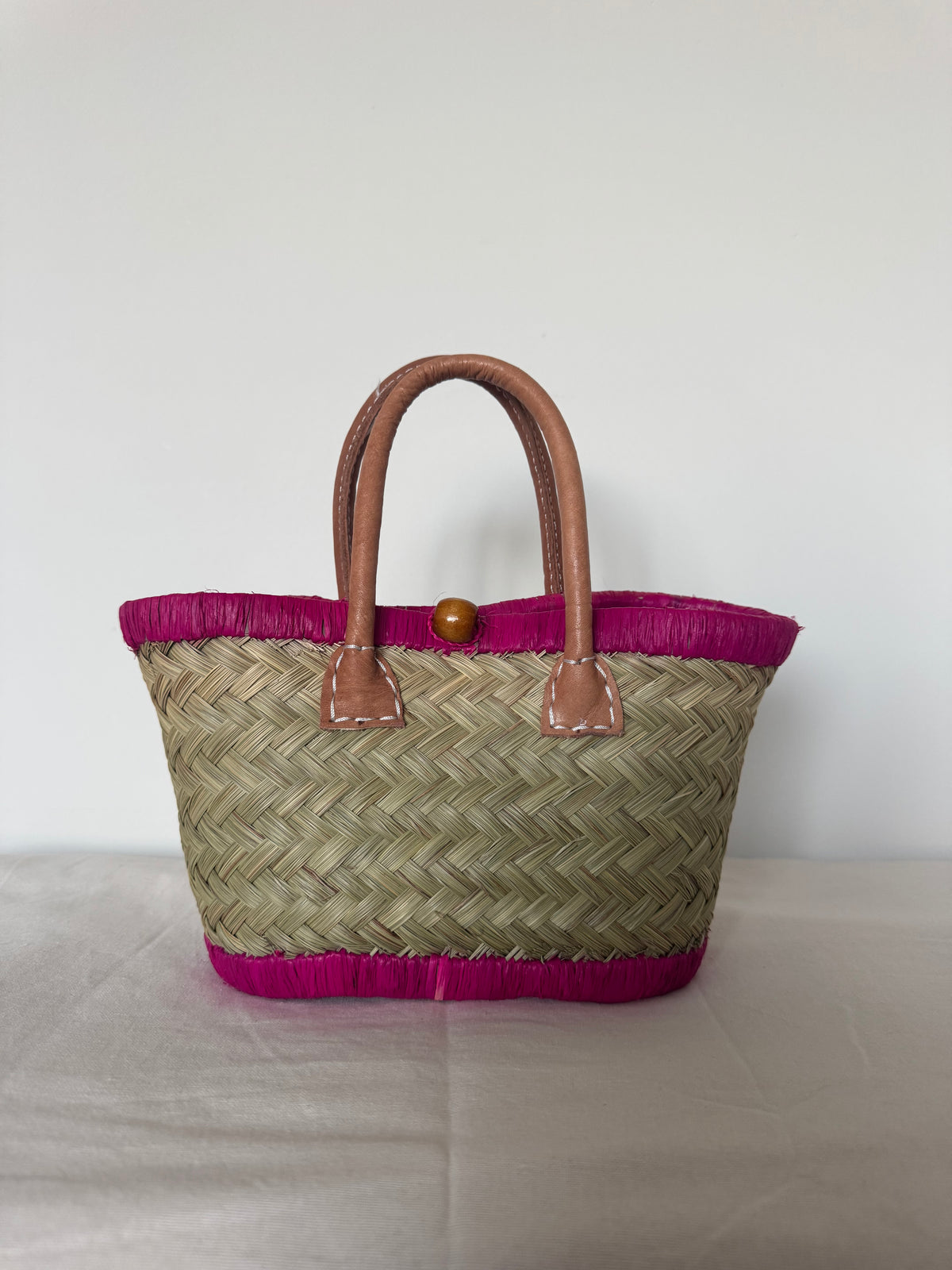 The Mini Basket - Pink/Naturel