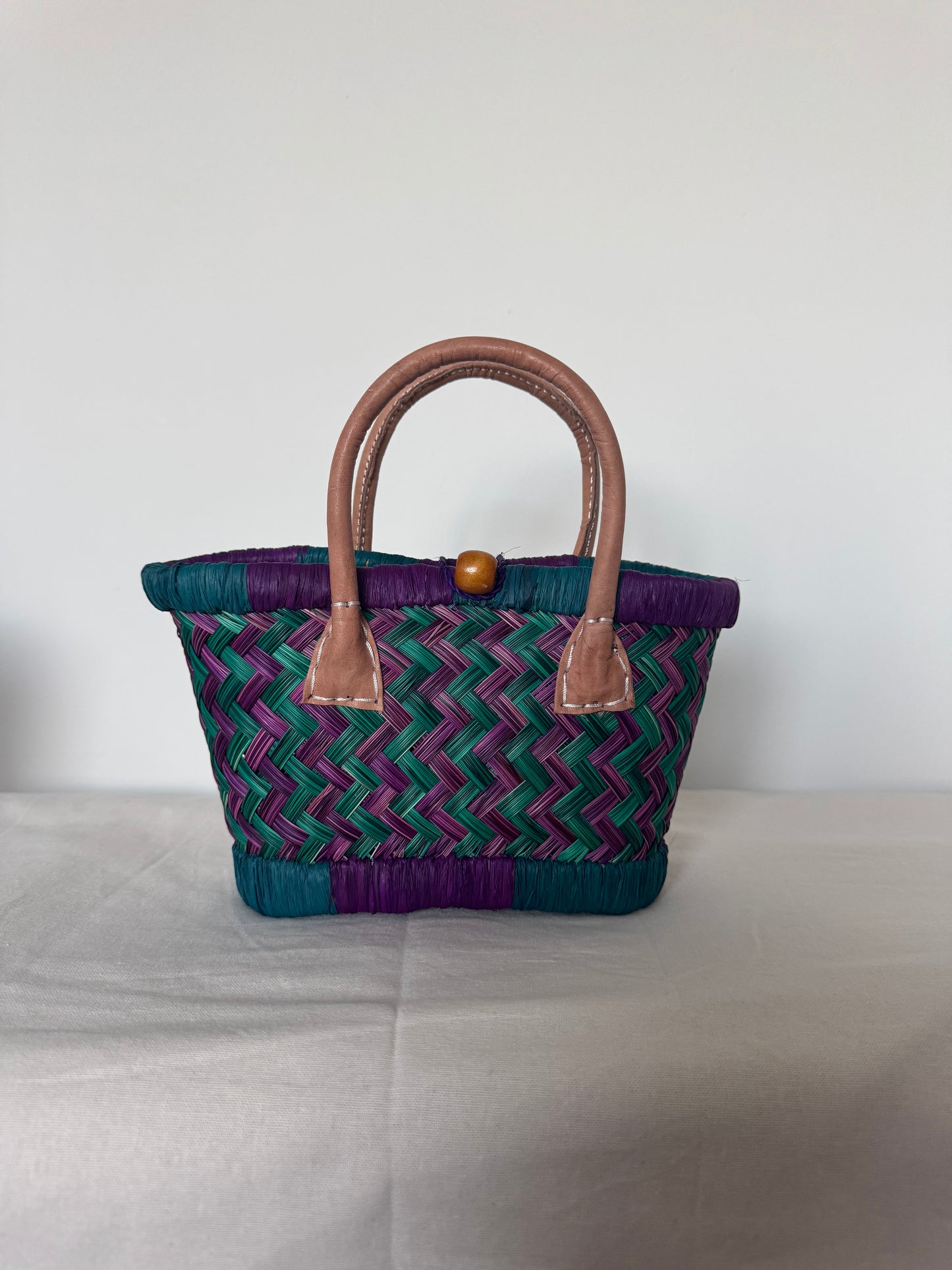 The Mini Basket - Green/Purple