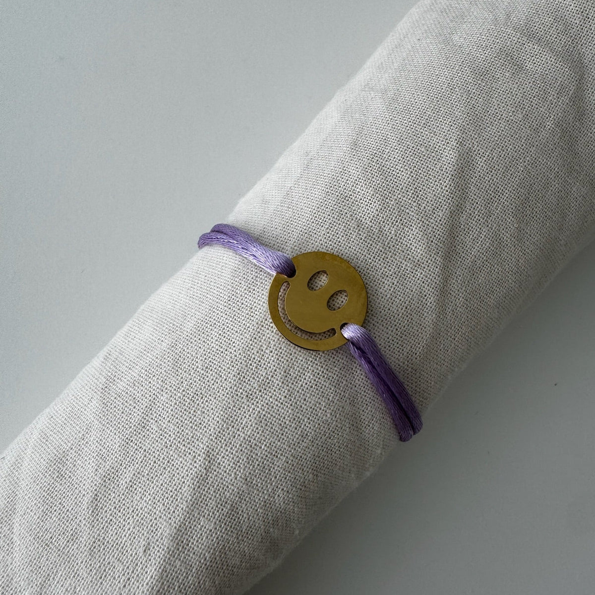 Mom smiley bracelet lila 